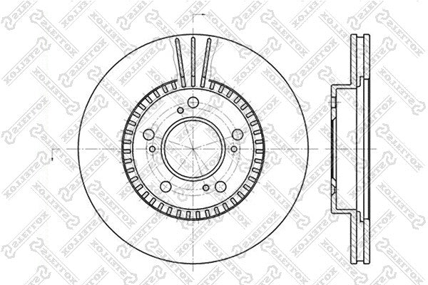 STELLOX 1991-2001 Acura Legend Front Disc Brake Rotor 45251S2HN00