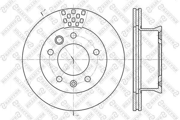 STELLOX VAG Brake disc - 23-0418