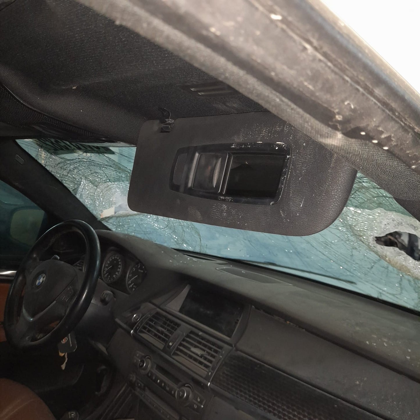 2012 BMW X6 Lower Glove Compartment Aluminum Cover Used OEM 51459210982