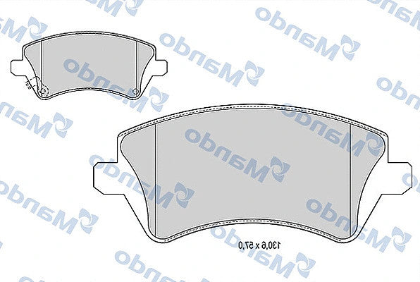 MANDO 2001-2008 Toyota Corolla Brake Pad Set MBF015864
