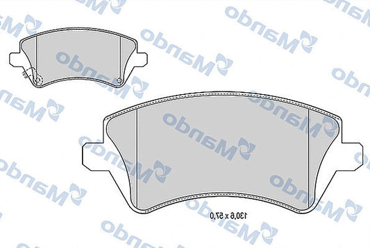 MANDO 2001-2008 Toyota Corolla Brake Pad Set MBF015864
