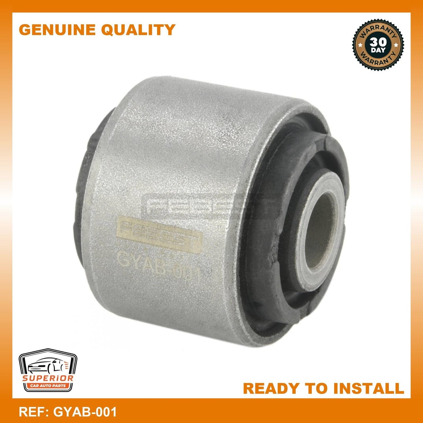 Febest GEELY 4086006400 Rear Trailing Rod Bushing GYAB-001