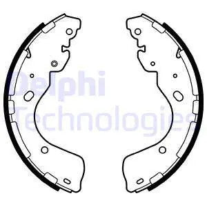 DELPHI 2009 Ford Ranger Brake Shoe Set LS2080