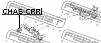 FEBEST 2010-2017 Chevrolet Cruze Rear Crossmember Bushing CHAB-CRR
