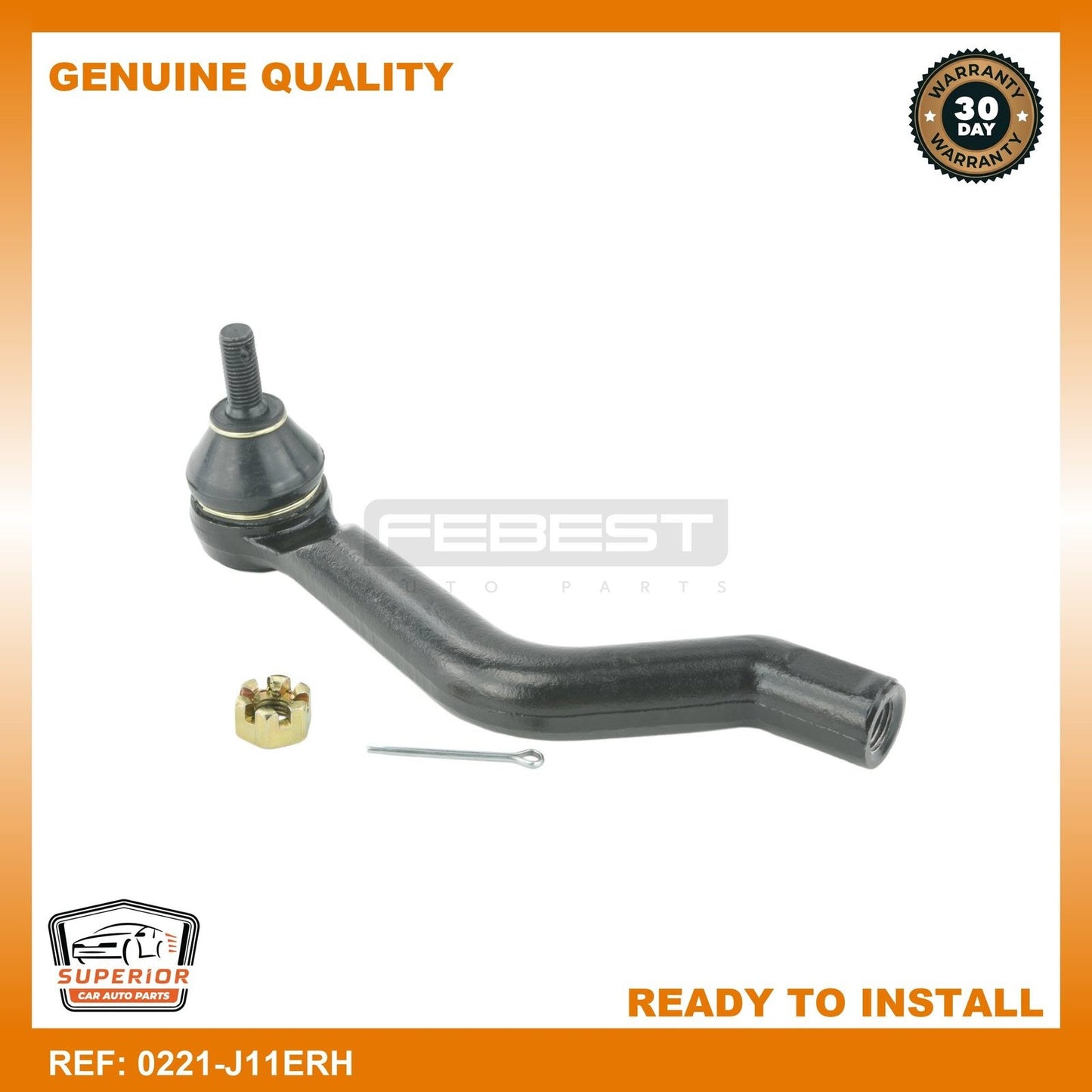 Febest Nissan Steering Tie Rod End Right 0221-J11ERH