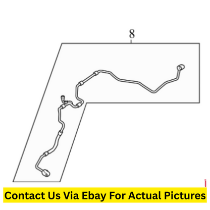 2014 Volkswagen Passat A/C Refrigerant Liquid Hose Used OEM 5C0820741BP