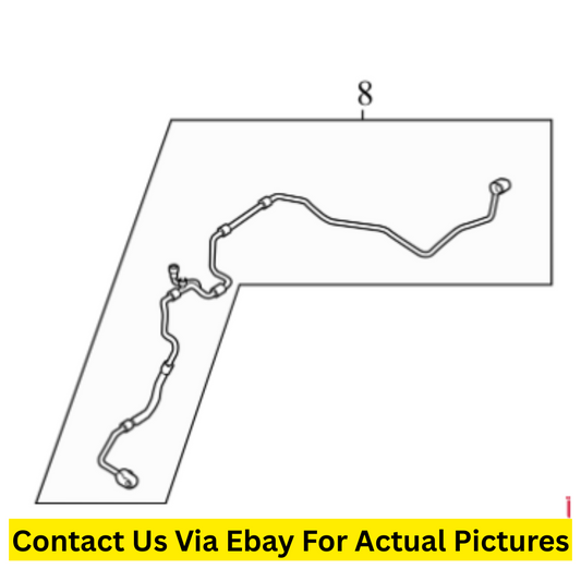 2014 Volkswagen Passat A/C Refrigerant Liquid Hose Used OEM 5C0820741BP