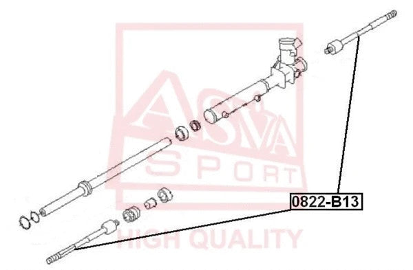 FEBEST 2001-2012 Subaru Forester Inner Tie Rod 0822-B13