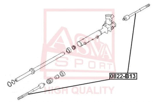 FEBEST 2001-2012 Subaru Forester Inner Tie Rod 0822-B13