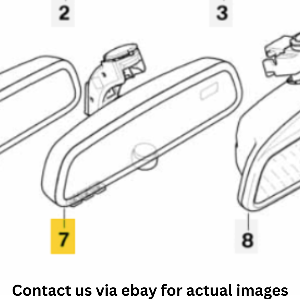 2009 BMW X5 Interior Rear View Mirror Used OEM 51169192335
