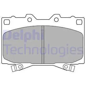 DELPHI 2001-2007 Toyota Sequoia Brake Pad Set, Disc Brake LP1308