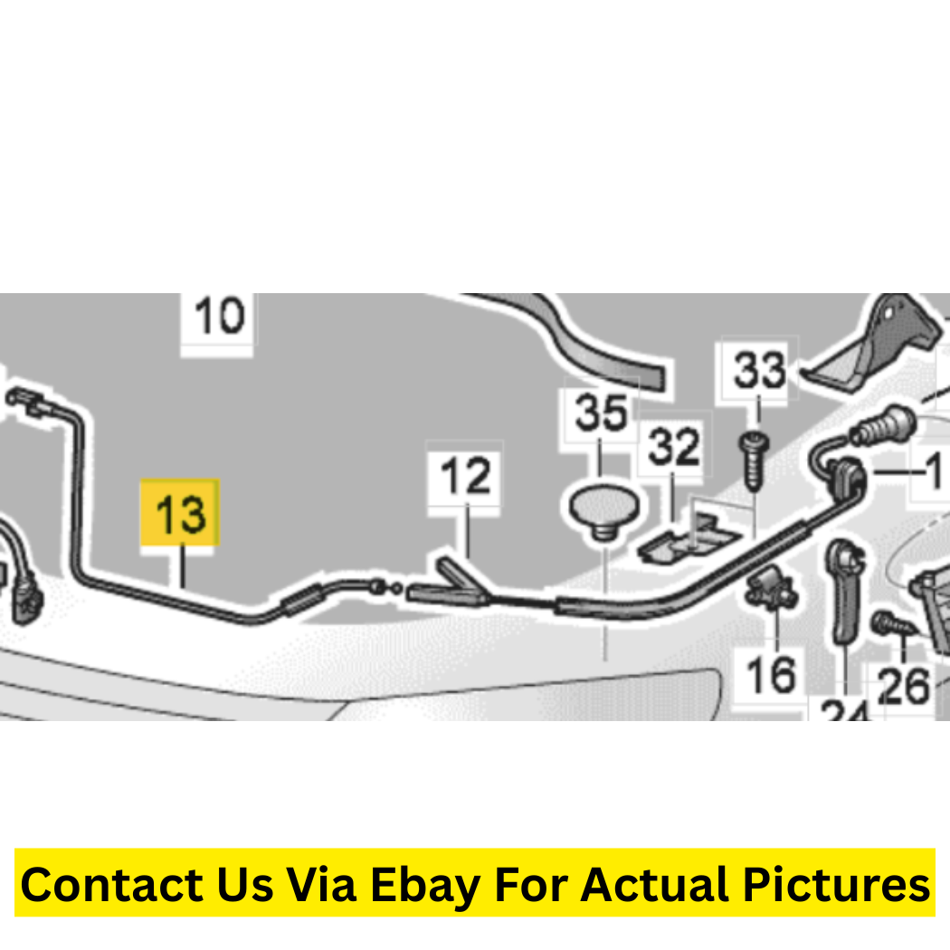 2012 Volkswagen CC Hood (Bonnet) Release & Latch Set Used OEM 3C1823509H