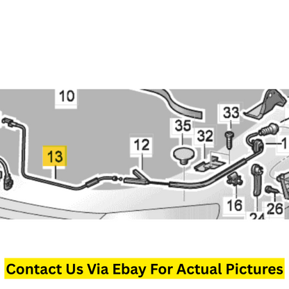 2012 Volkswagen CC Hood (Bonnet) Release & Latch Set Used OEM 3C1823509H