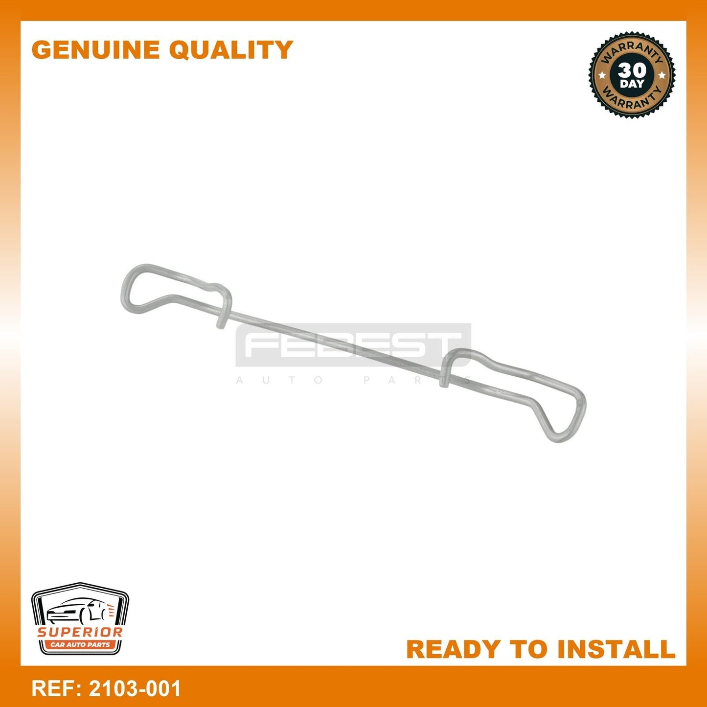 FEBEST 2009-2019 Fiat 500 Spring, Disc Brake Pad 2103-001