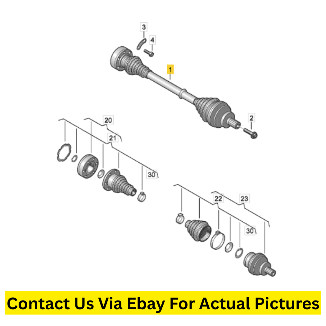 2017 Volkswagen Tiguan Rear Drive Shafts L/R Used