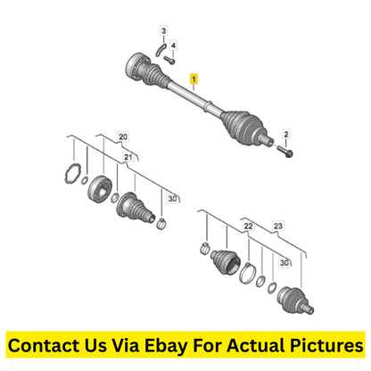 2017 Volkswagen Tiguan Rear Drive Shafts L/R Used