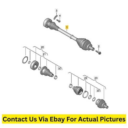 2017 Volkswagen Tiguan Rear Drive Shafts L/R Used