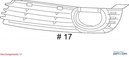 Audi 2007-2010 Audi A8 Grille Front Lower 4E0807679B