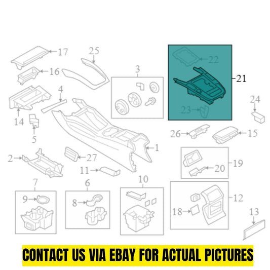 Audi 2009 A5 Automatic Transmission Shift Cover Plate 8K0864261CV10
