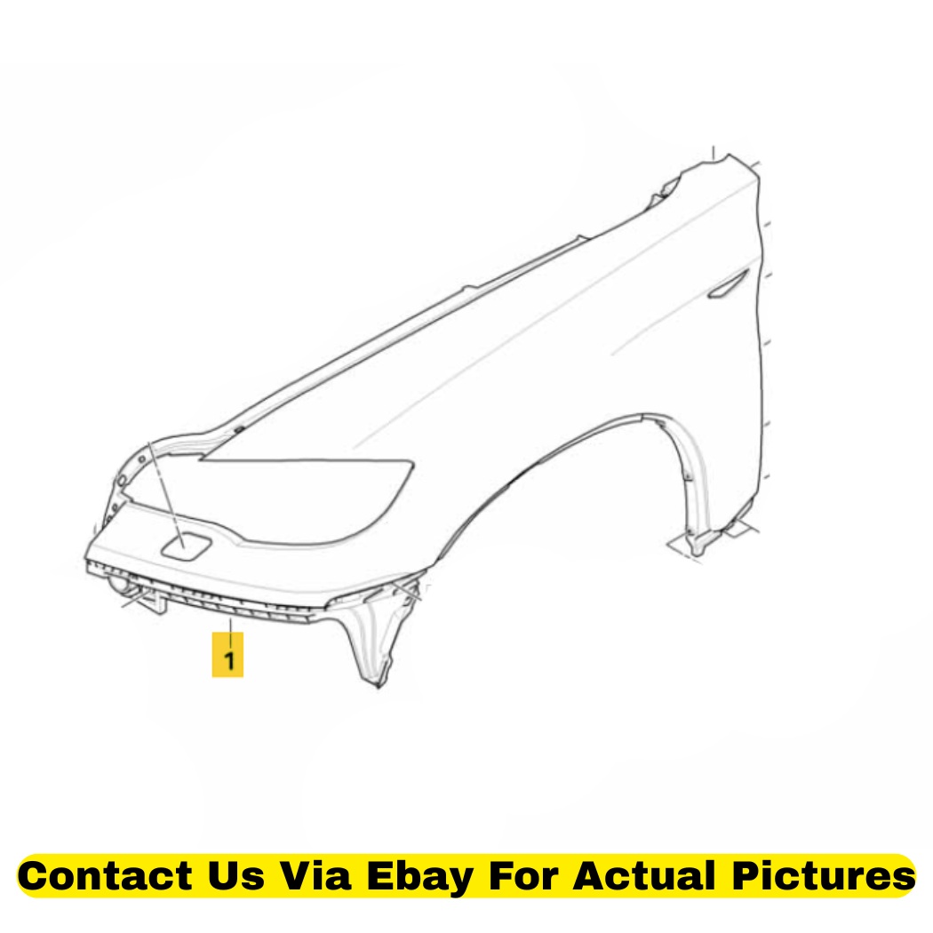 2012 BMW X6 Front Left Fender Assembly Used OEM 51657052423