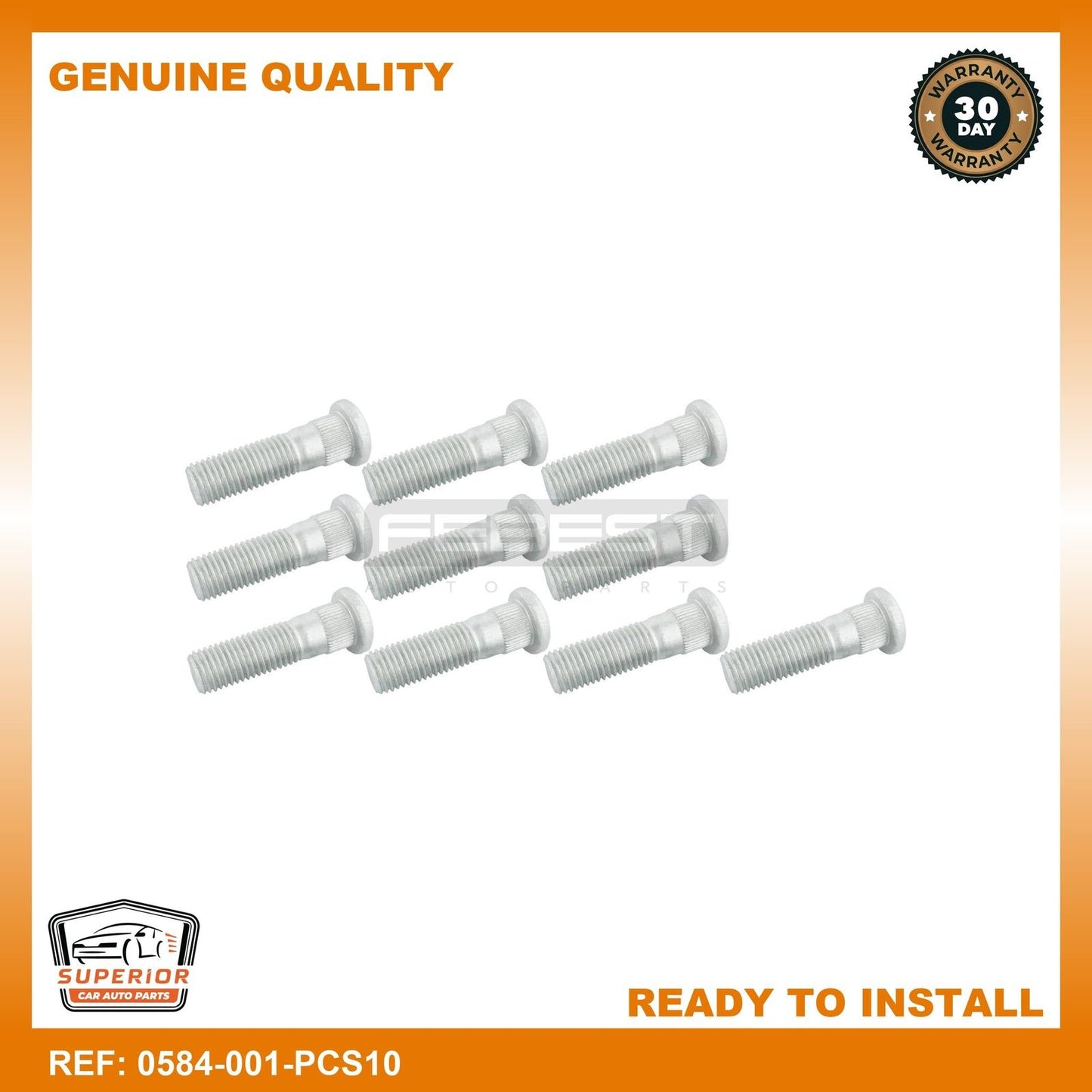 Febest Wheel Stud 0584-001-PCS10
