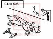 Febest 96-04 Mitsubishi Galant Ball Joint Front Upper Arm 0420-505