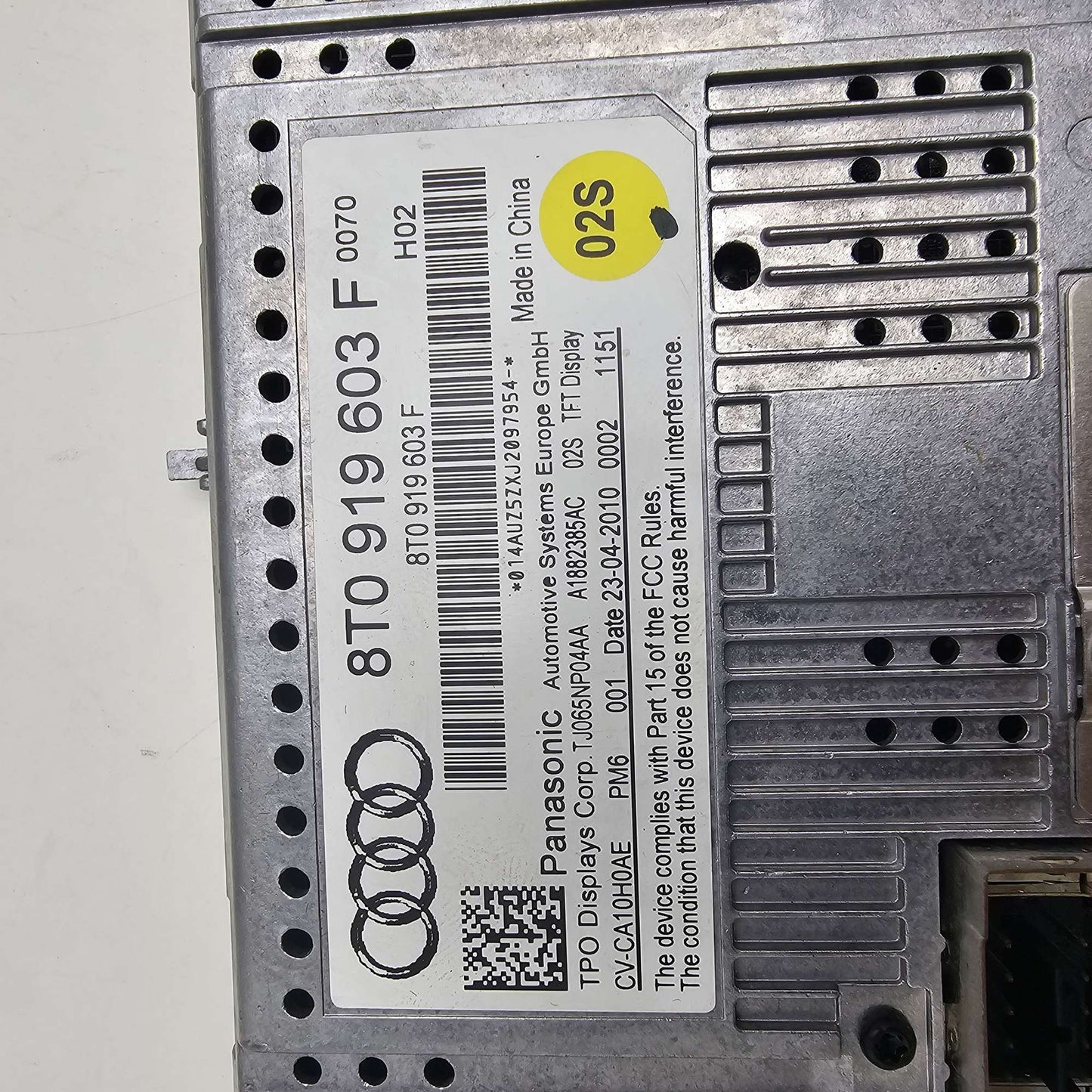 2013-2016 Audi SQ5 Info-GPS Screen 8T0919603F
