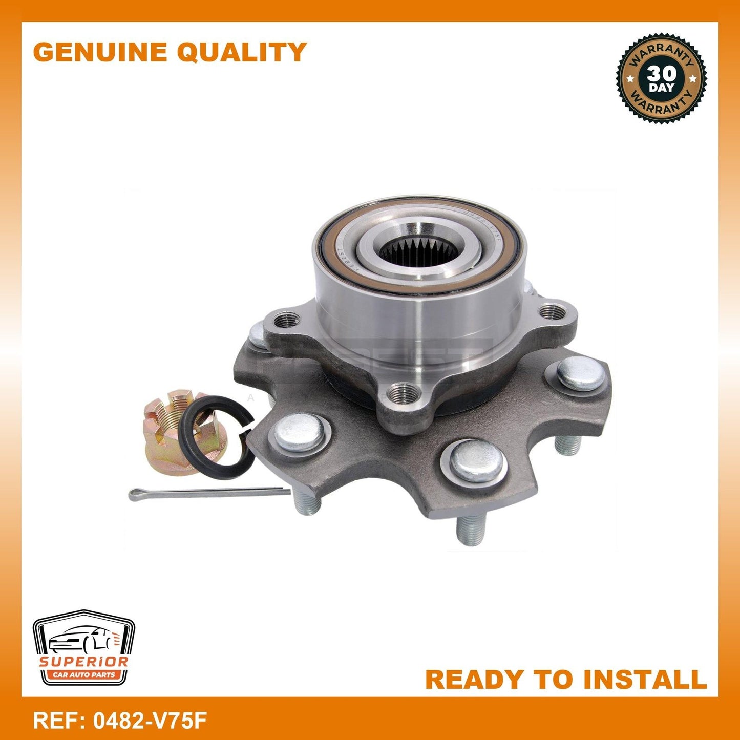Febest 2000-2006 Mitsubishi Montero Front Wheel Hub 0482-V75F