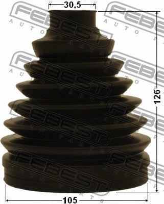 FEBEST 2009-2017 Toyota 4Runner Boot Outer CV Joint Kit 0117P-GRJ150