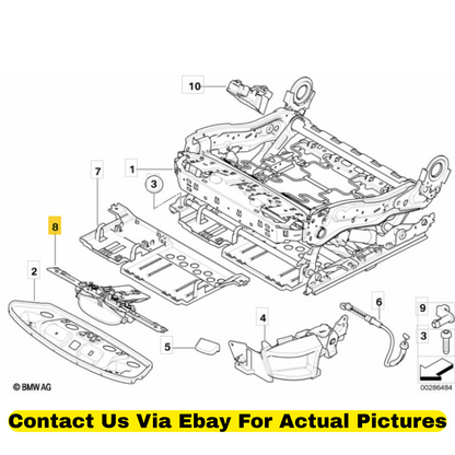 2012 BMW X6 Mechanical System Thigh Support Used OEM 52107143536