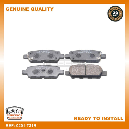 Febest 2009-2016 Renault Koleos Pad Kit Disc Brake Rear 0201-T31R