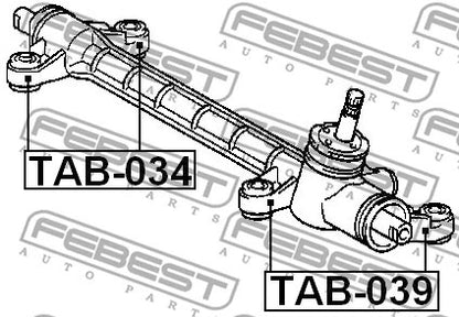 FEBEST 2003-2009 Toyota Prius Steering Rack Bushing TAB-039