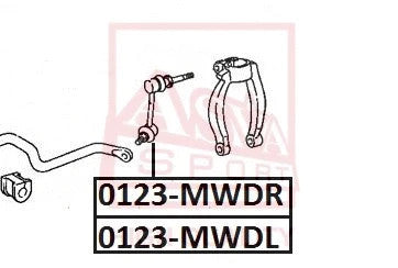 FEBEST TOYOTA Stabilizer Link 0123-MWDR