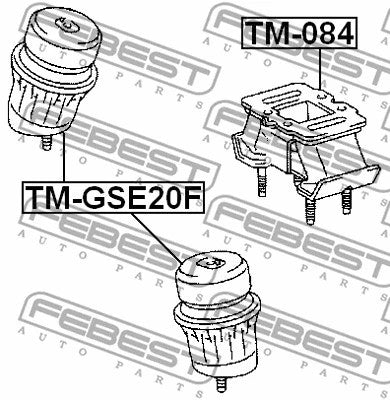 FEBEST 2007-2011 Lexus GS460 Front Engine Mount (Hydro) TM-GSE20F