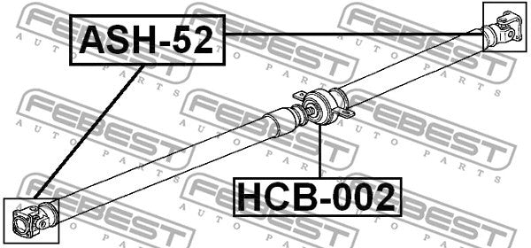 FEBEST 1997-2012 Honda CR-V Drive Shaft Bearing HCB-002
