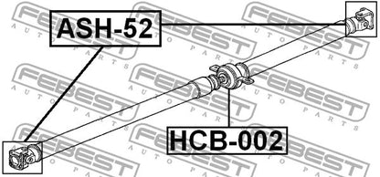 FEBEST 1997-2012 Honda CR-V Drive Shaft Bearing HCB-002