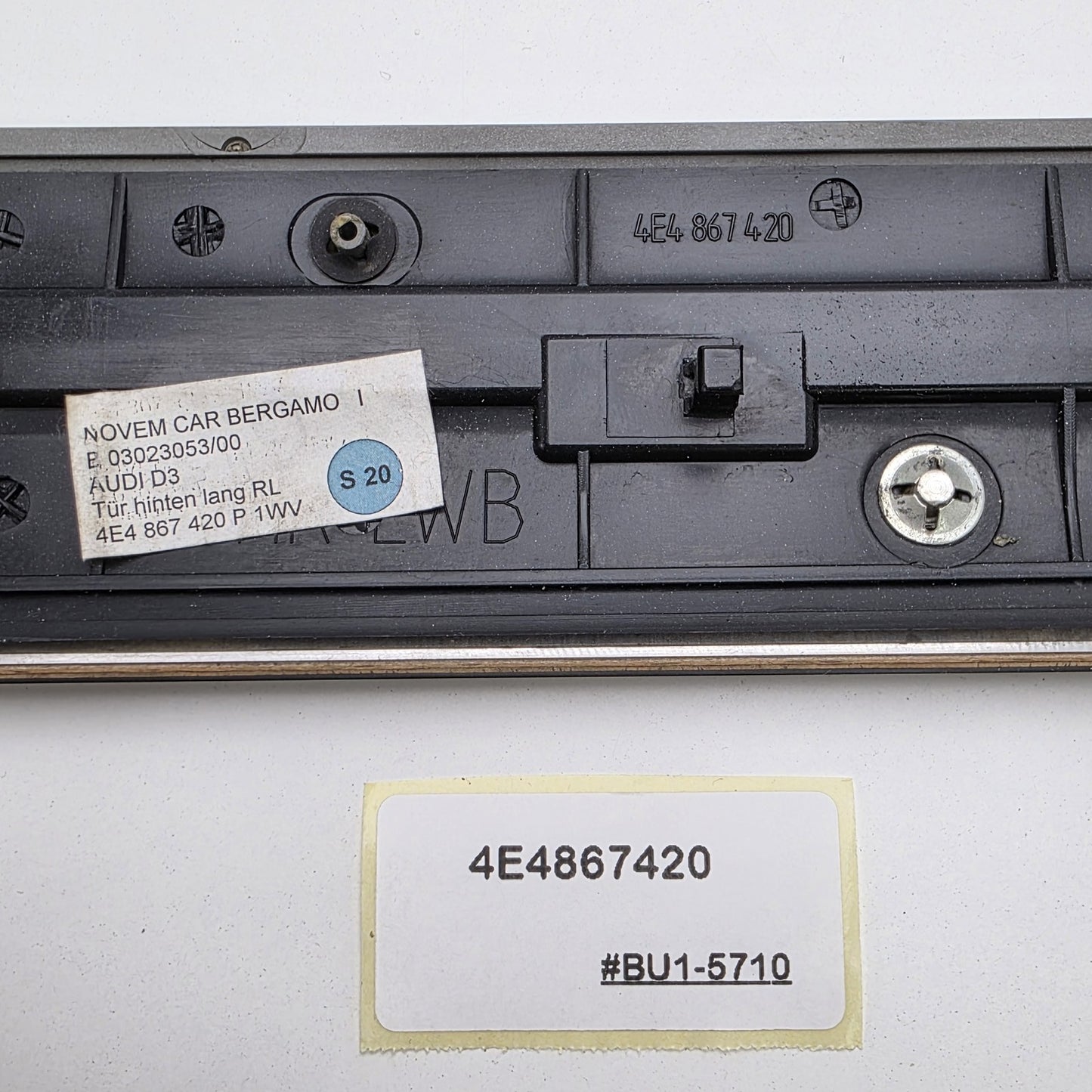 2004-2010 Audi A8 Rear Right Door Panel Trim 4E4867420