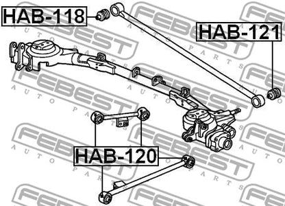 FEBEST Honda REAR TRANSVERSE ROD BUSHING - HAB-121