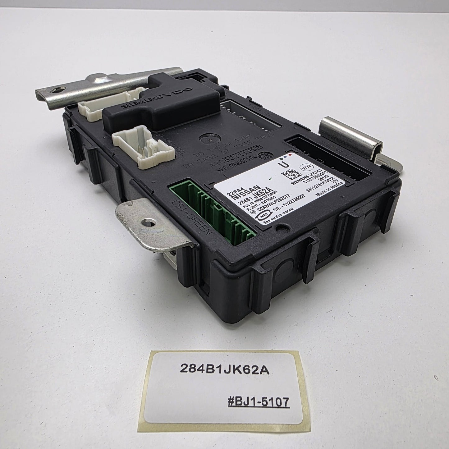 2007-2008 Infiniti G35 Controller Assembly - BCM 284B1JK62A