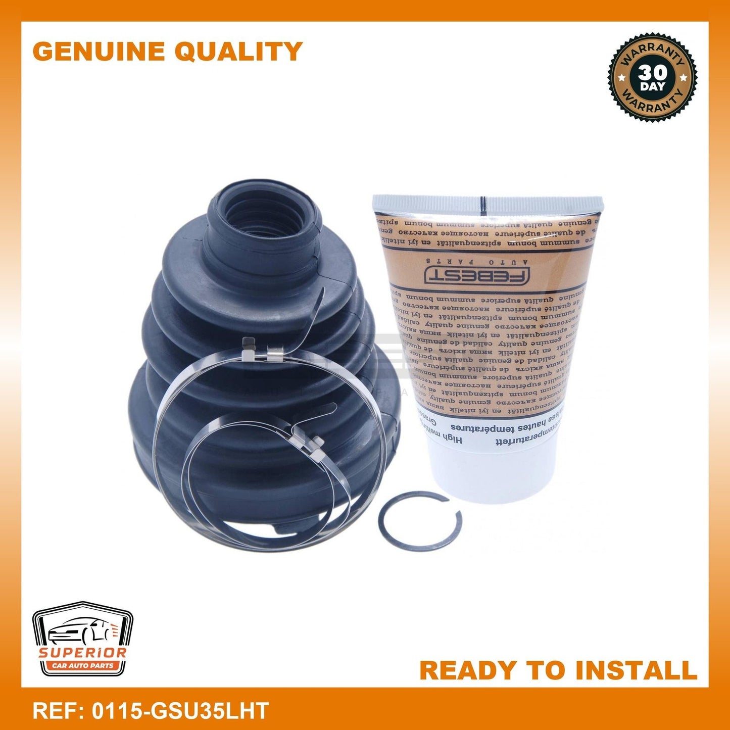 Febest Boot Inner Cv Joint Kit 0115-GSU35LHT
