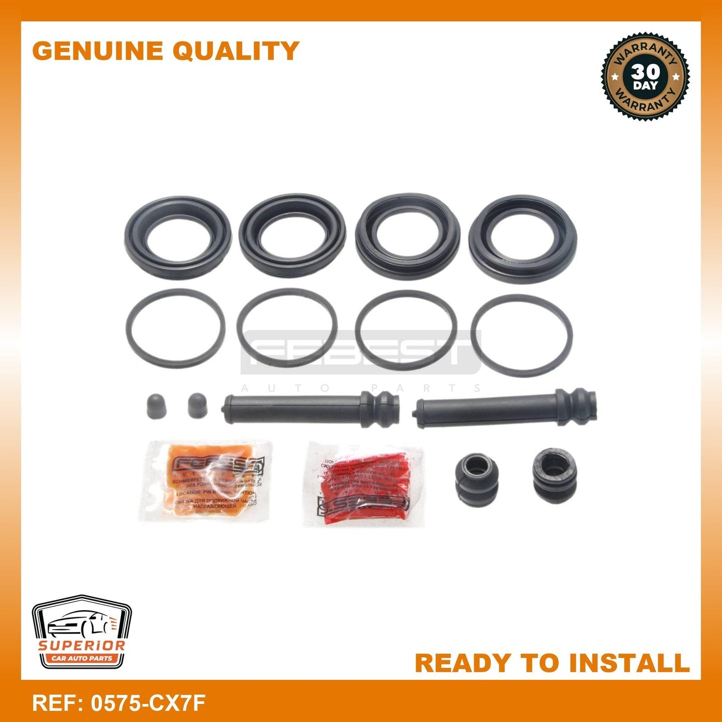 Febest 2007-2012 Mazda CX-7 Front Brake Caliper Repair Kit 0575-CX7F