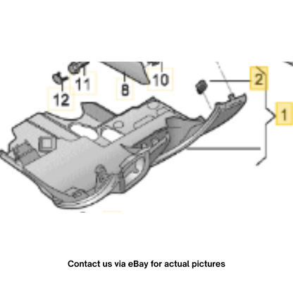 2014 Audi A6 Lower Dashboard Cover Left Used OEM 4G1863075