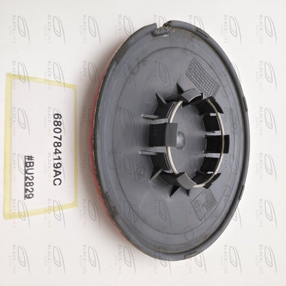 2012-2019 Fiat 500 Wheel Center Cap Black and Red 68078419AC