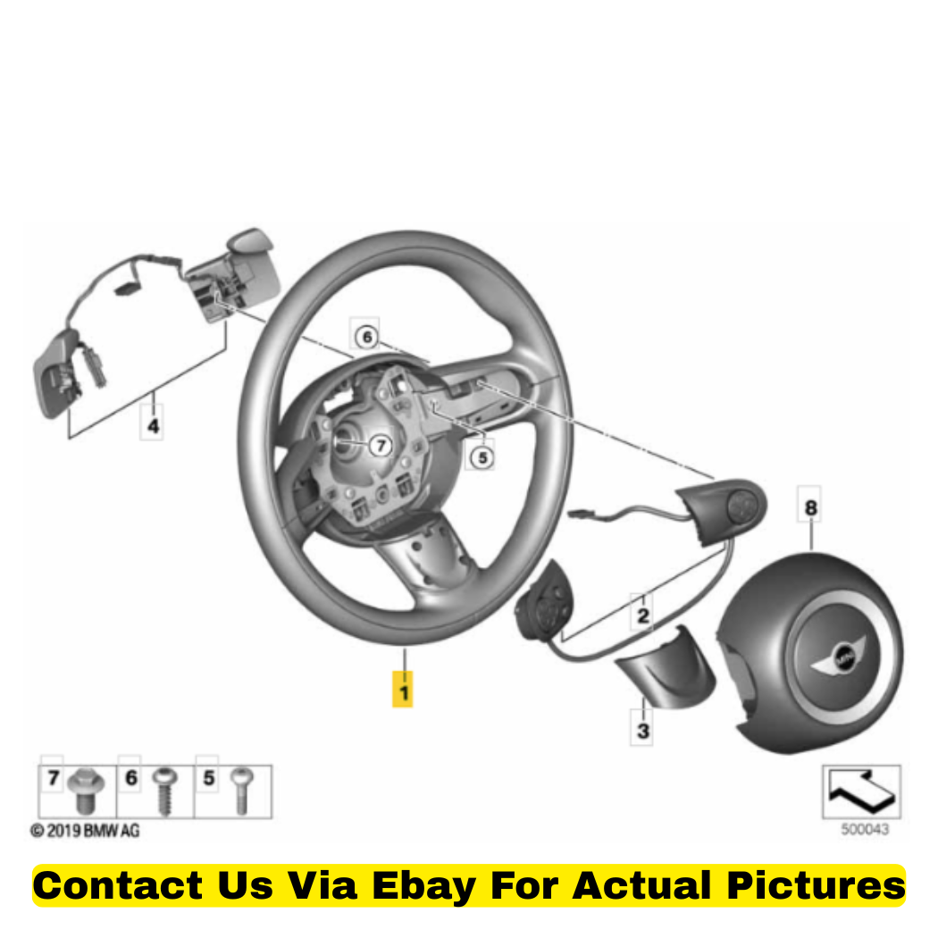 2012 Mini Cooper Countryman Sport Steering Wheel Leather with Shift Paddles OEM