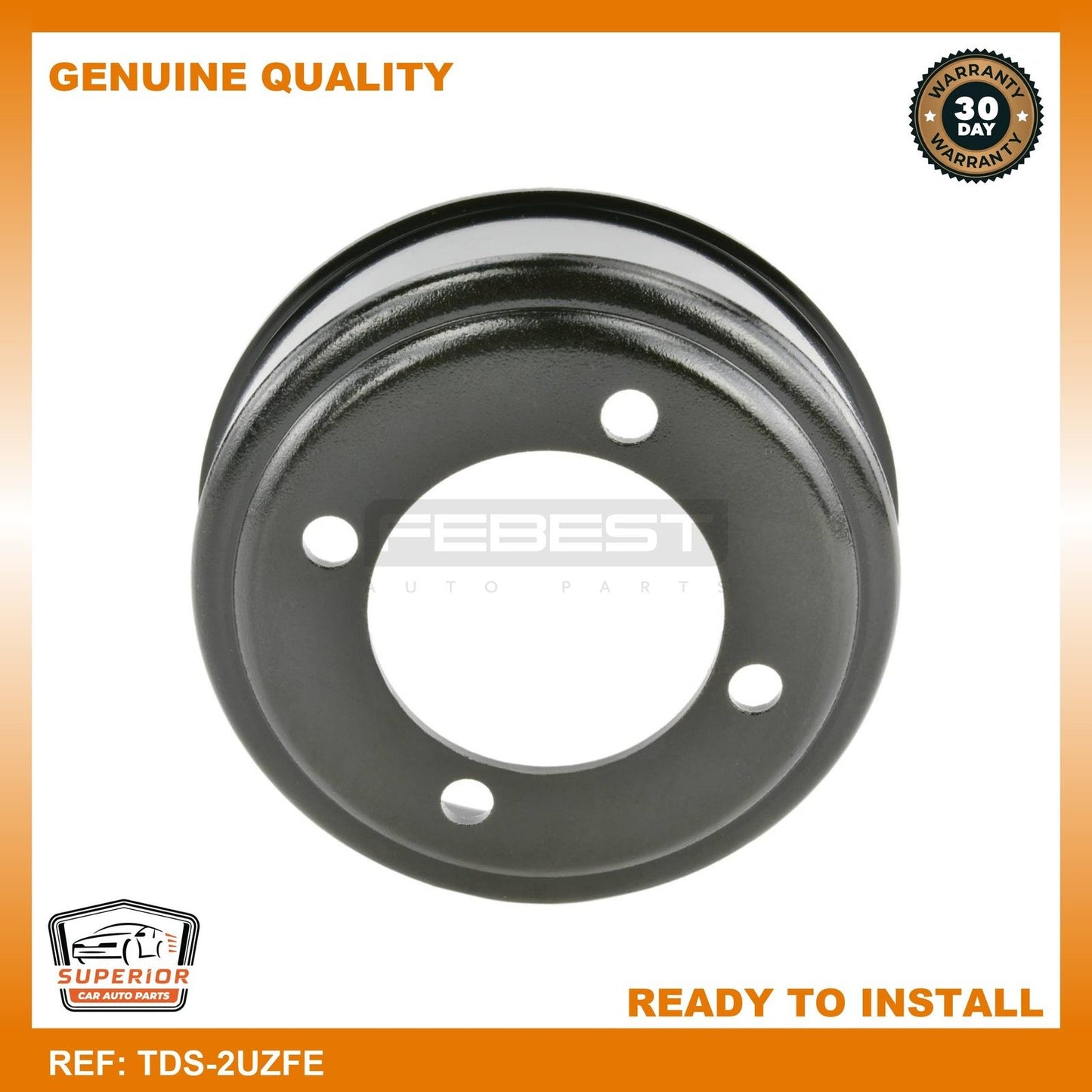 Febest 2000-2014 Toyota Tundra Water Pump Pulley TDS-2UZFE