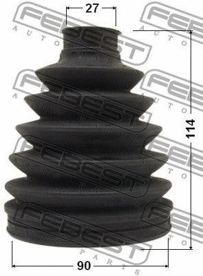 FEBEST 2001-2019 Toyota Camry Boot Outer CV Joint Kit 90x114x27 0117P-ACV40