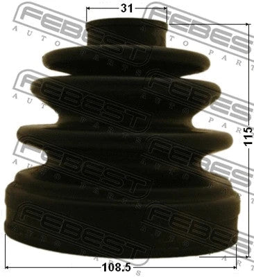 FEBEST 2000-2006 Mitsubishi Montero Boot Inner CV Joint Kit 0415-V75RR