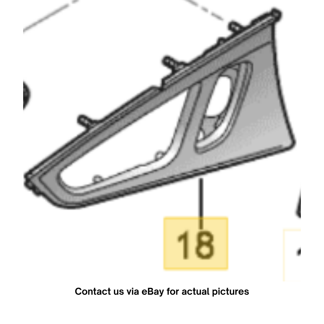 2012-2018 Audi A6 Rear Right Door Panel Trim Used OEM 4G0867420D