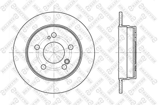 STELLOX 1986-1993 Mercedes-Benz 190E Brake Disc 2014230912