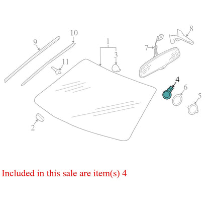 2010 Audi A4 Rain Sensor Used OEM 81A955547B